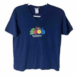 Walt Disney World ~THE MAGICAL PLACE TO BE 2003~Blue Shirt Vintage Women's Large